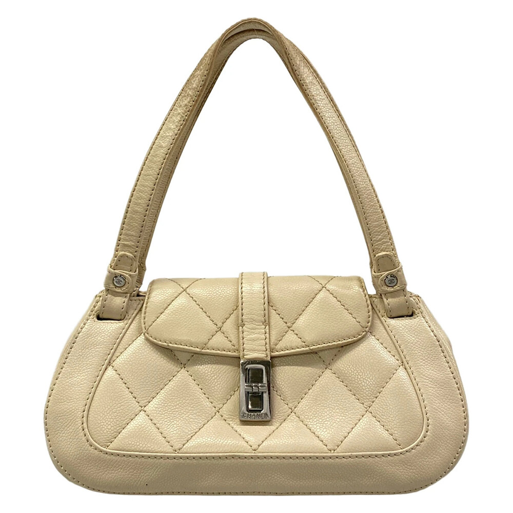 Chanel 2.55/Matelasse Cream Calfskin #330780C16B